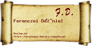Ferenczei Dániel névjegykártya